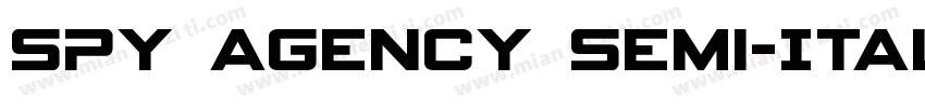 Spy Agency Semi-Ital字体转换